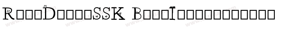 RainDanceSSK BoldItalic字体转换